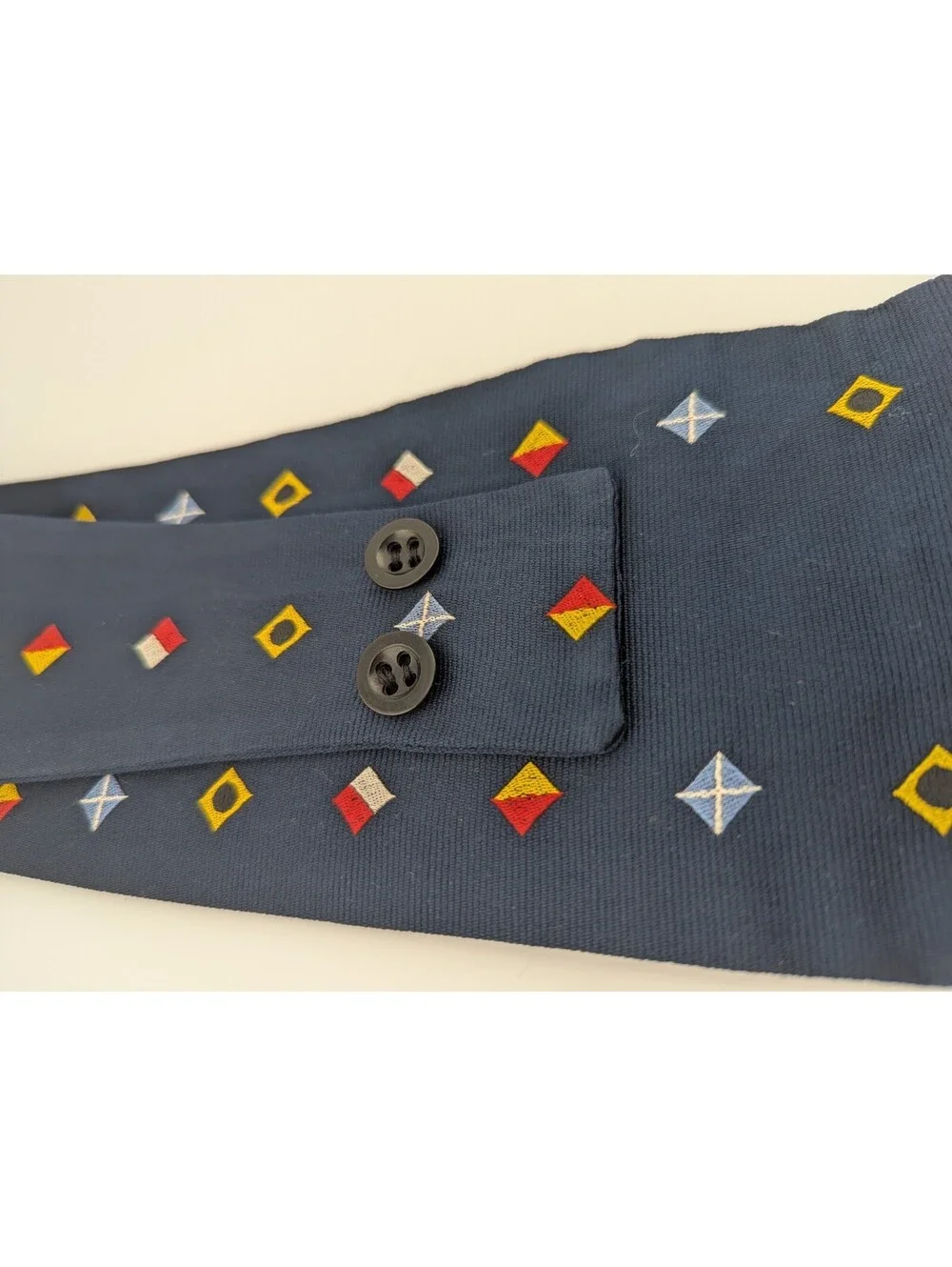 Vintage Unique Navy Cummerbund With Nautical Yacht Club Maritime Mixed Messages
